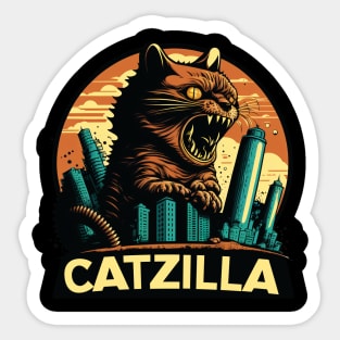 Kaiju Cat Monster - Catzilla Sticker